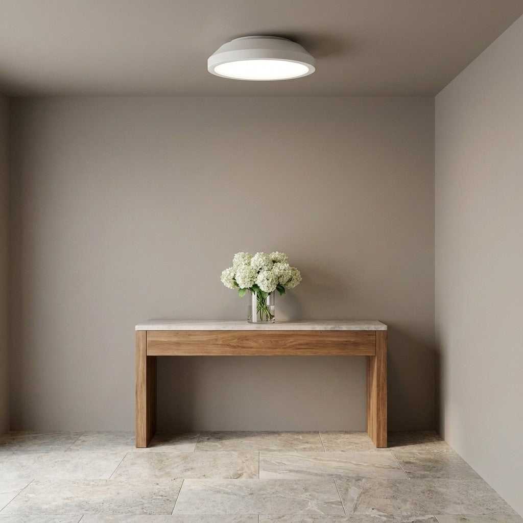 Nevado LED Flush Mount in Matte White Generation Lighting Canada