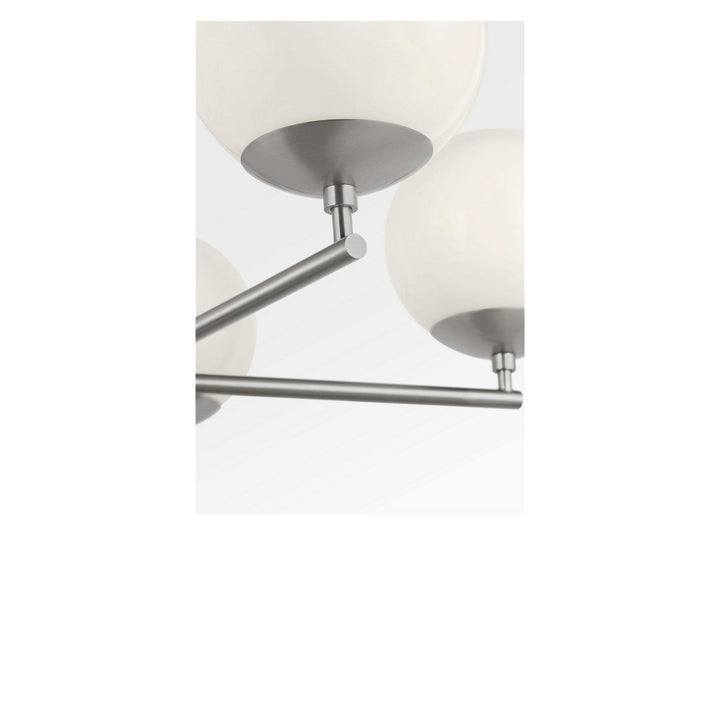 Nube Five Light Chandelier in Brushed Nickel Generation Lighting Canada