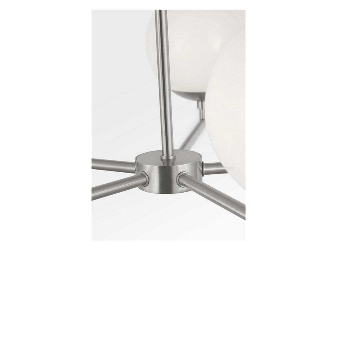 Nube Five Light Chandelier in Brushed Nickel Generation Lighting Canada
