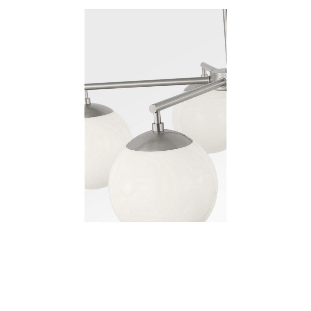 Nube Five Light Chandelier in Brushed Nickel Generation Lighting Canada
