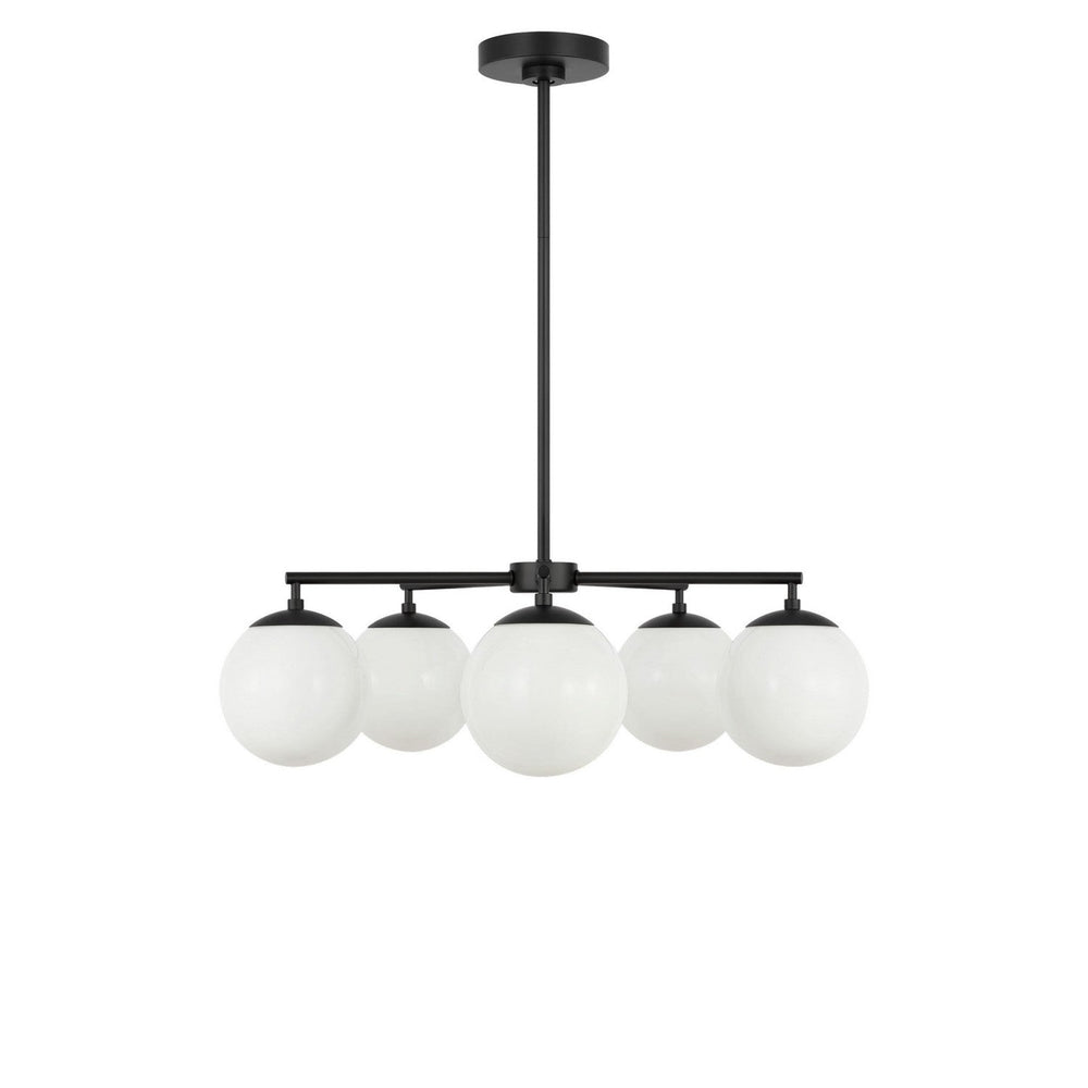 Nube Five Light Chandelier in Midnight Black Generation Lighting Canada