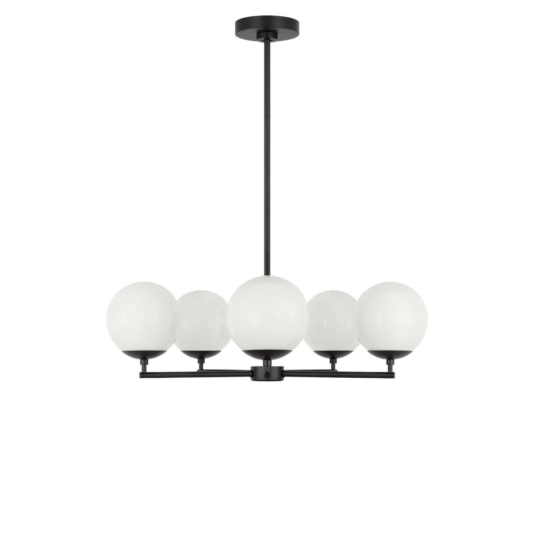 Nube Five Light Chandelier in Midnight Black Generation Lighting Canada