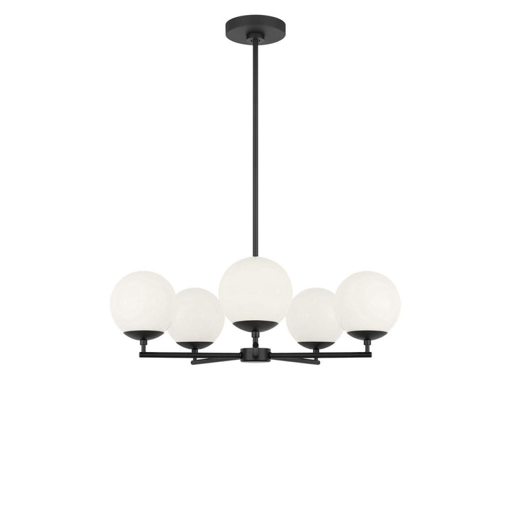 Nube Five Light Chandelier in Midnight Black Generation Lighting Canada