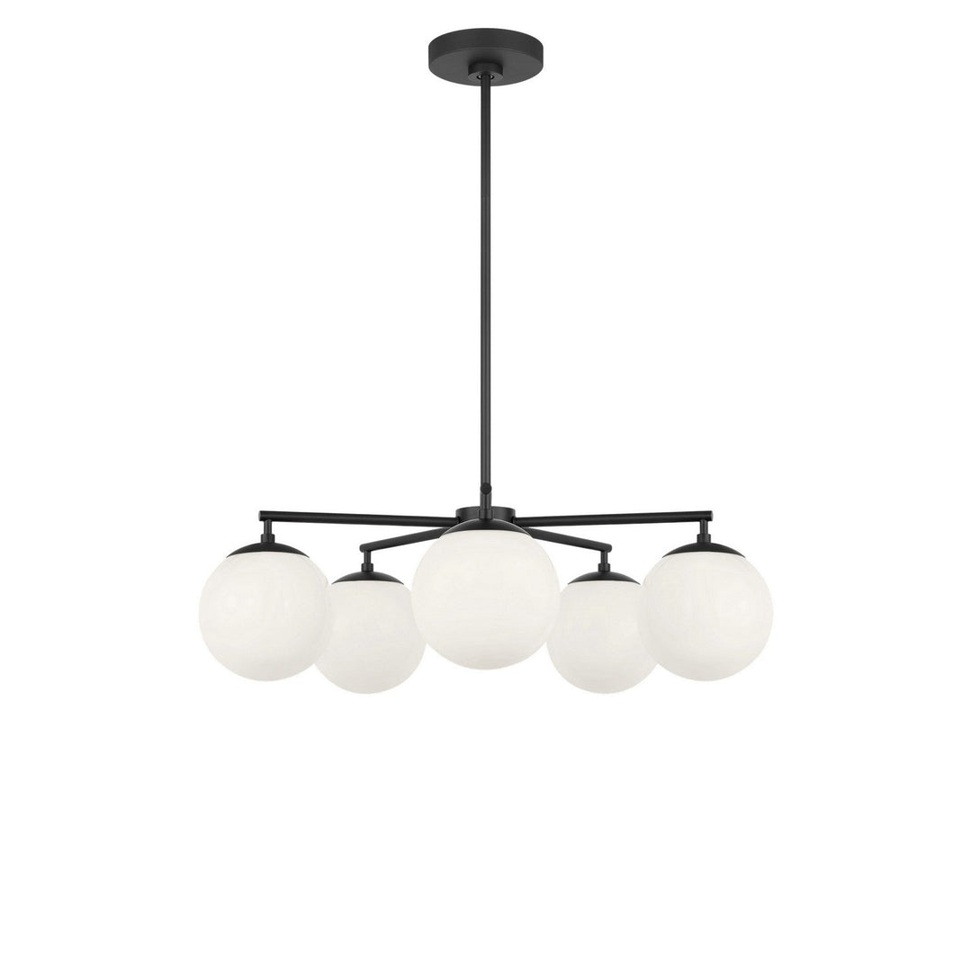Nube Five Light Chandelier in Midnight Black Generation Lighting Canada
