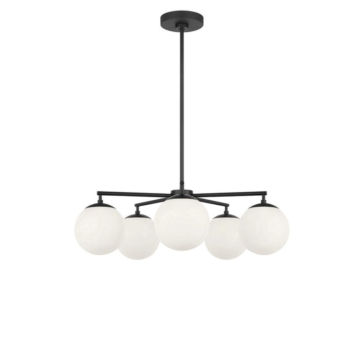Nube Five Light Chandelier in Midnight Black Generation Lighting Canada