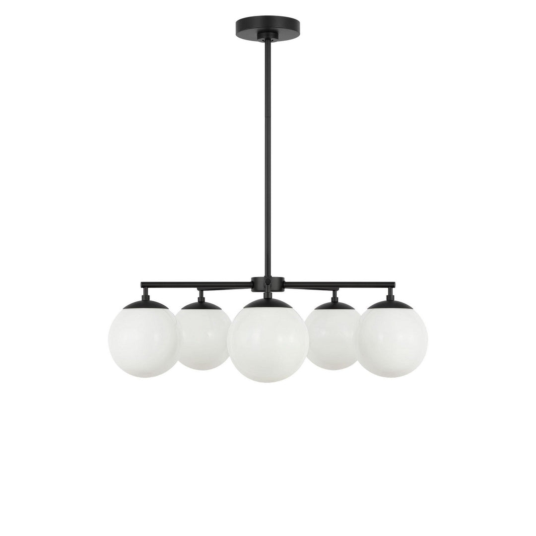 Nube Five Light Chandelier in Midnight Black Generation Lighting Canada