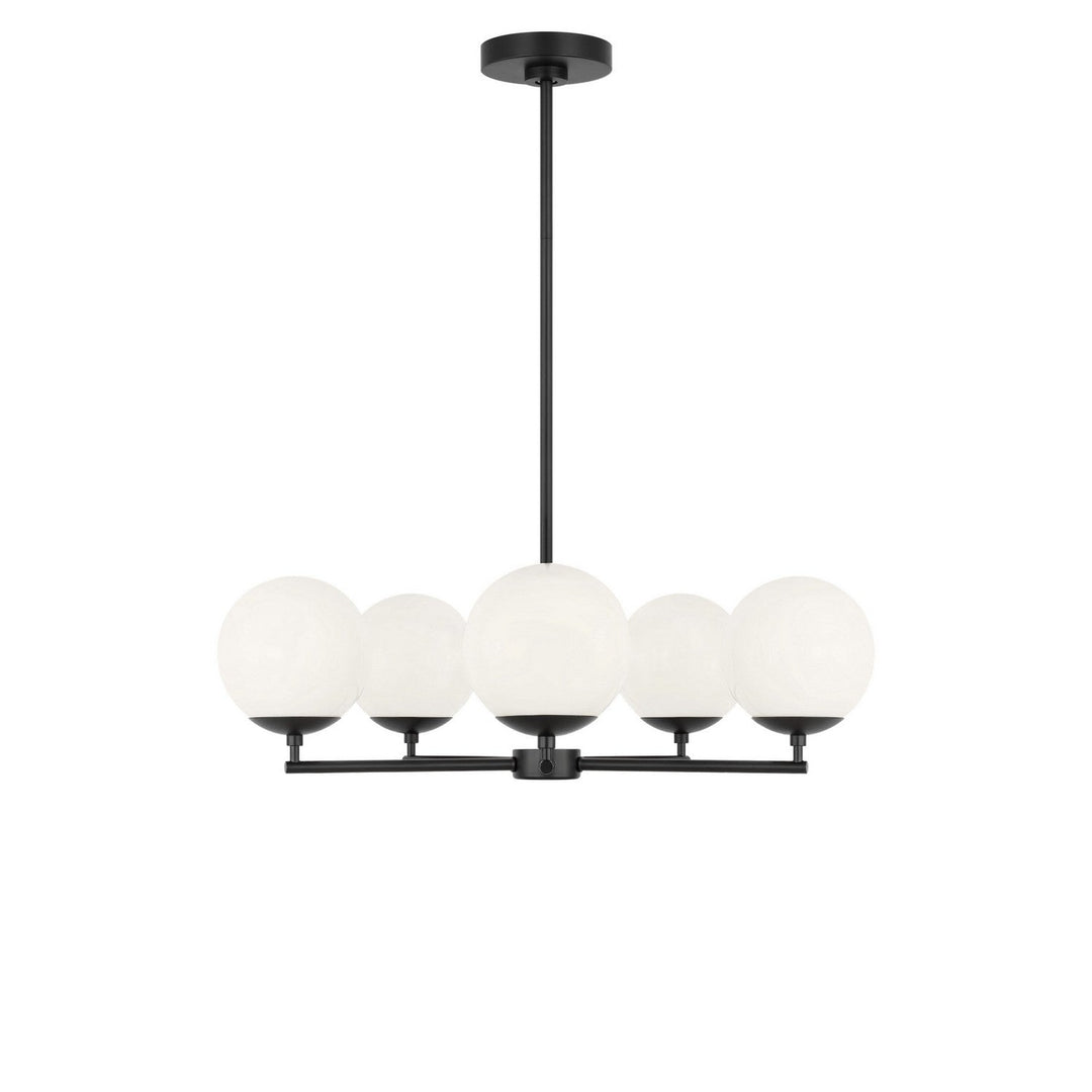 Nube Five Light Chandelier in Midnight Black Generation Lighting Canada