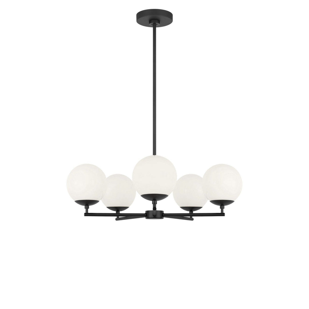 Nube Five Light Chandelier in Midnight Black Generation Lighting Canada
