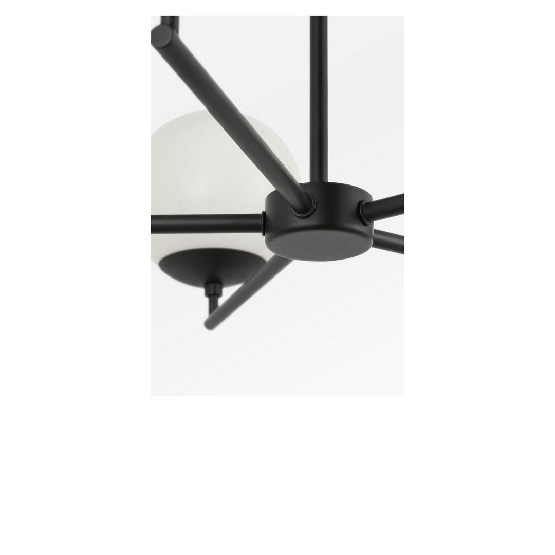Nube Five Light Chandelier in Midnight Black Generation Lighting Canada