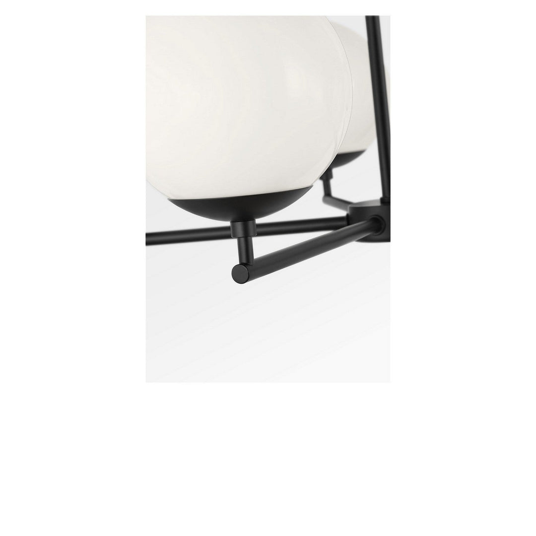 Nube Five Light Chandelier in Midnight Black Generation Lighting Canada