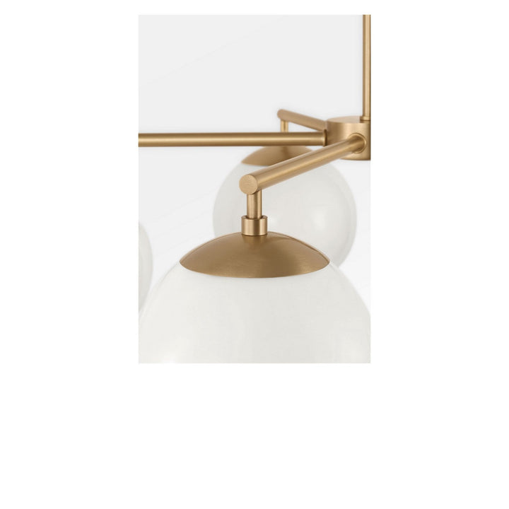 Nube Five Light Chandelier in Satin Brass Generation Lighting Canada