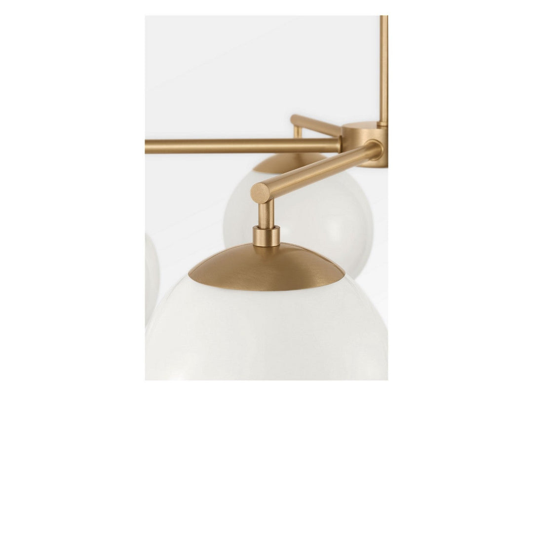 Nube Five Light Chandelier in Satin Brass Generation Lighting Canada