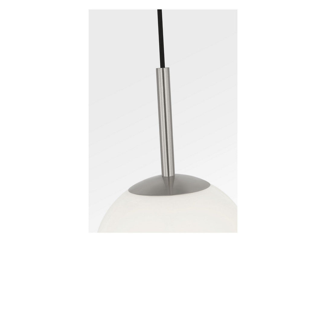 Nube One Light Pendant in Brushed Nickel Generation Lighting Canada