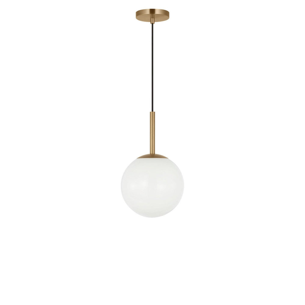 Nube One Light Pendant in Satin Brass Generation Lighting Canada