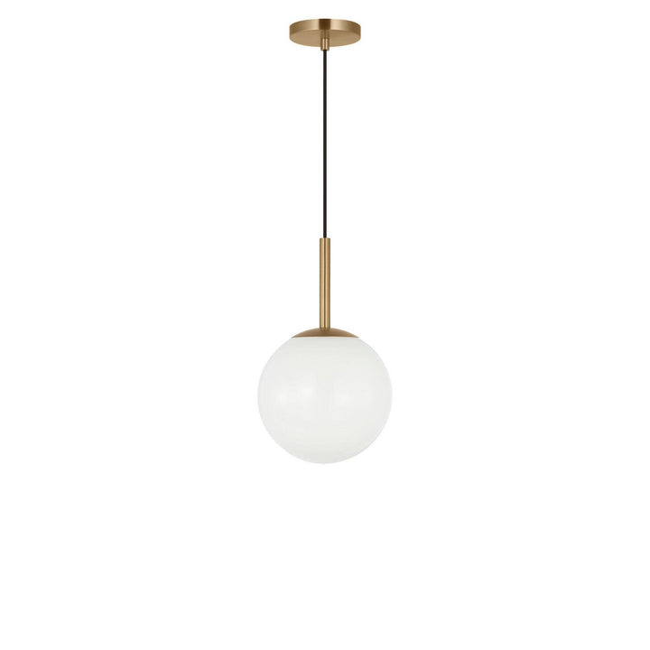 Nube One Light Pendant in Satin Brass Generation Lighting Canada