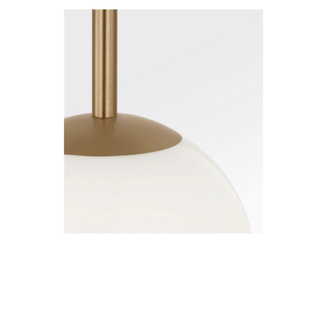 Nube One Light Pendant in Satin Brass Generation Lighting Canada