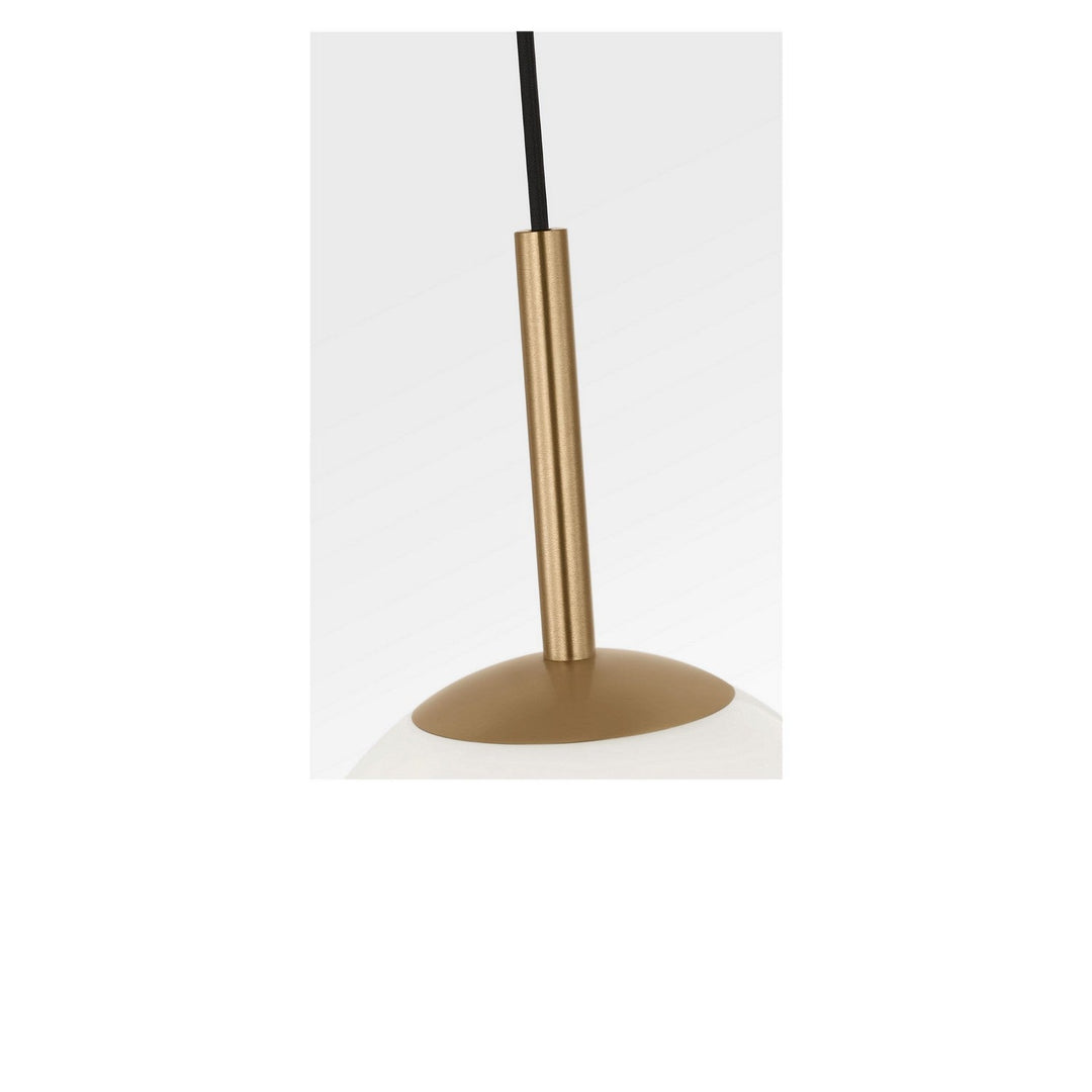 Nube One Light Pendant in Satin Brass Generation Lighting Canada