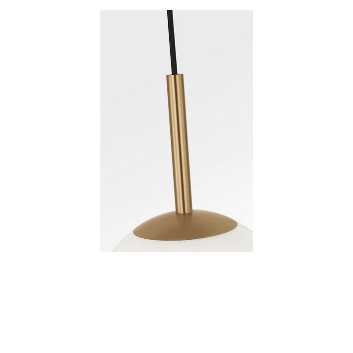 Nube One Light Pendant in Satin Brass Generation Lighting Canada