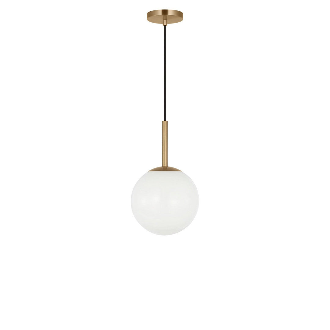 Nube One Light Pendant in Satin Brass Generation Lighting Canada