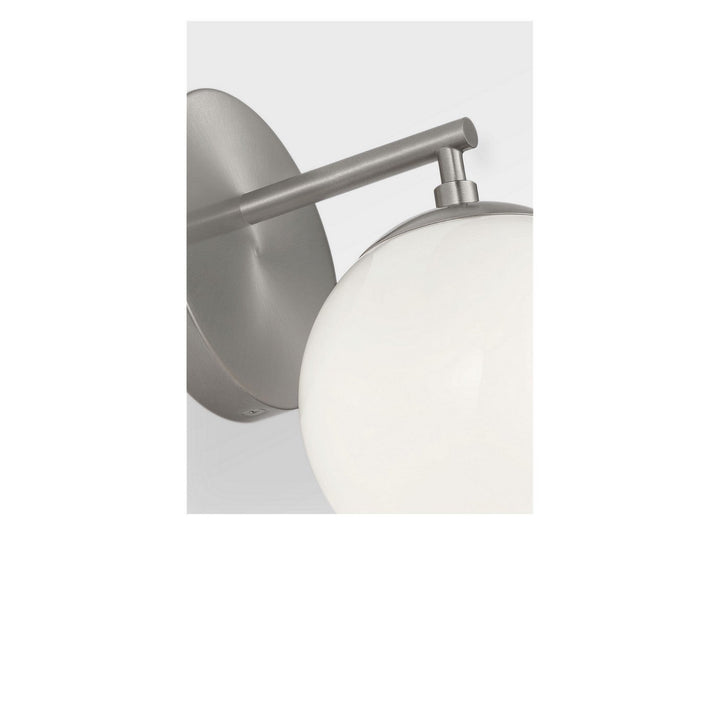 Nube One Light Vanity in Brushed Nickel Generation Lighting Canada
