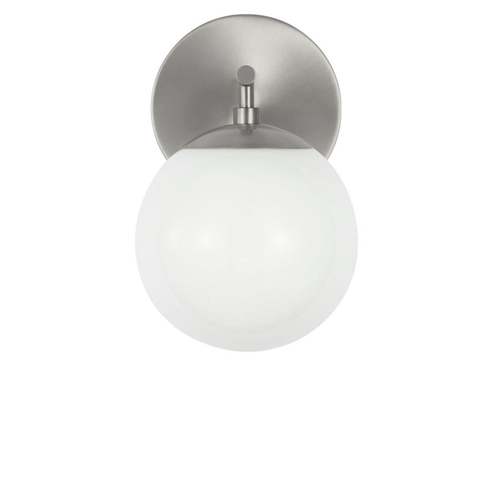 Nube One Light Vanity in Brushed Nickel Generation Lighting Canada