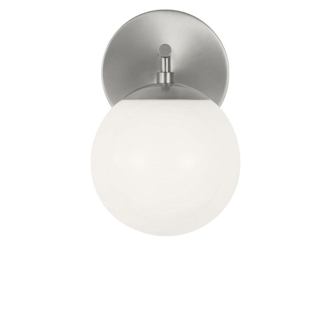 Nube One Light Vanity in Brushed Nickel Generation Lighting Canada