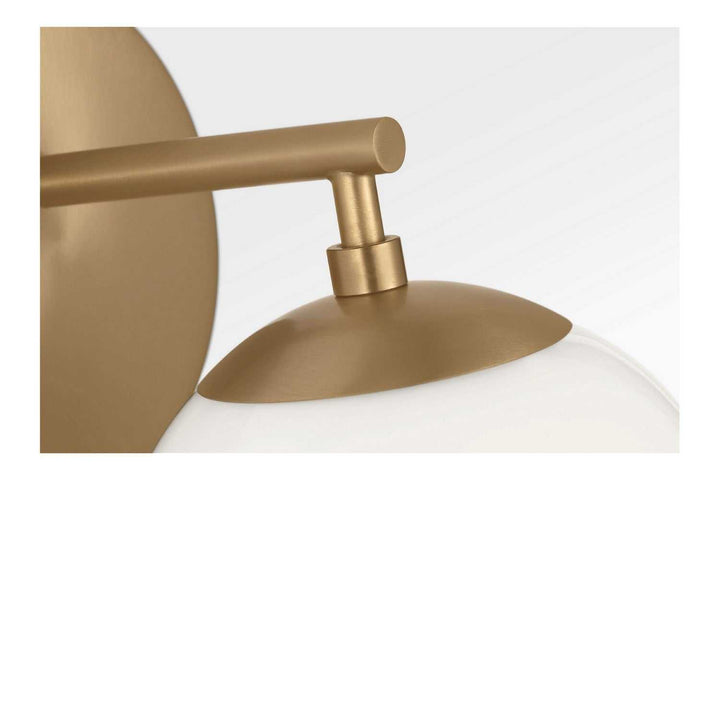 Nube One Light Vanity in Satin Brass Generation Lighting Canada