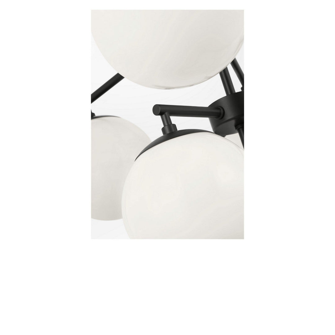 Nube Ten Light Chandelier in Midnight Black Generation Lighting Canada