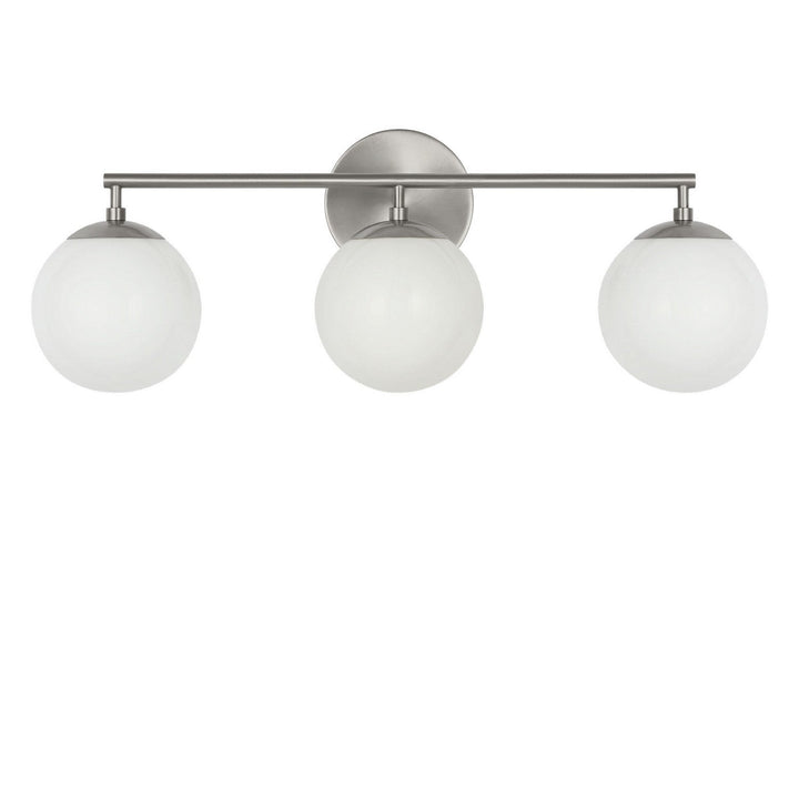 Nube Three Light Vanity in Brushed Nickel Generation Lighting Canada