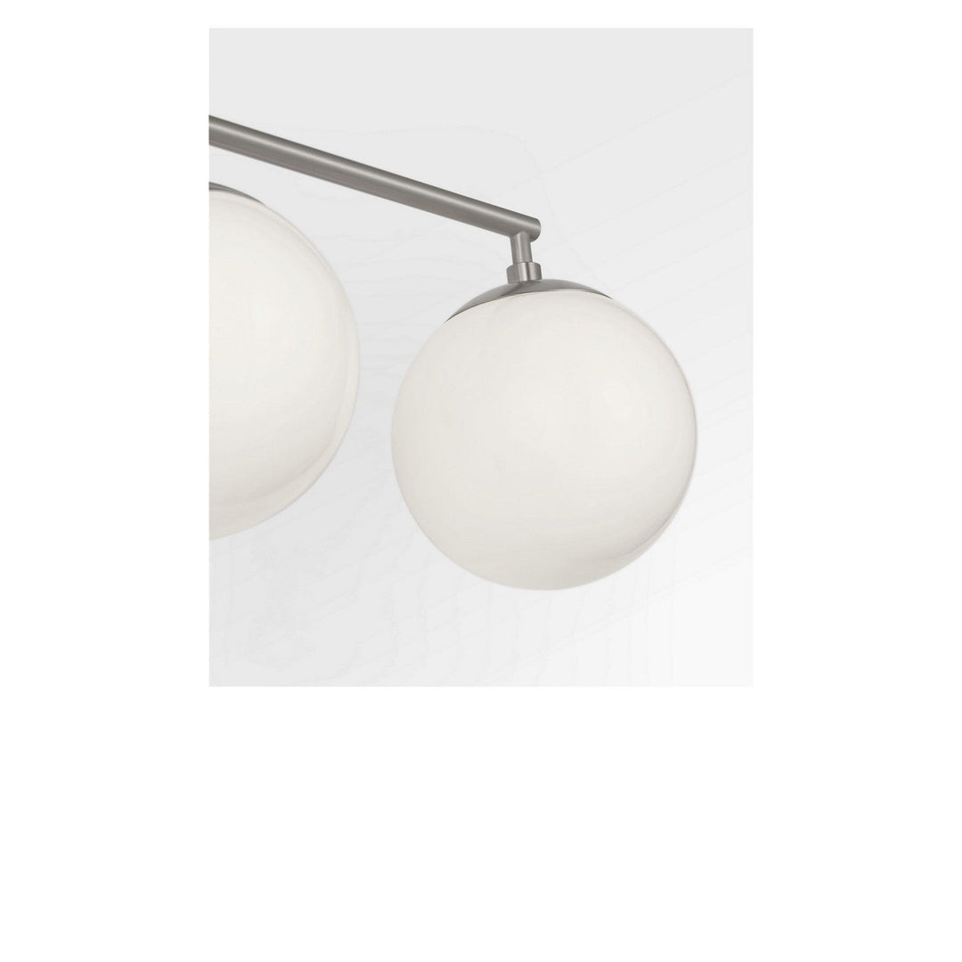 Nube Three Light Vanity in Brushed Nickel Generation Lighting Canada