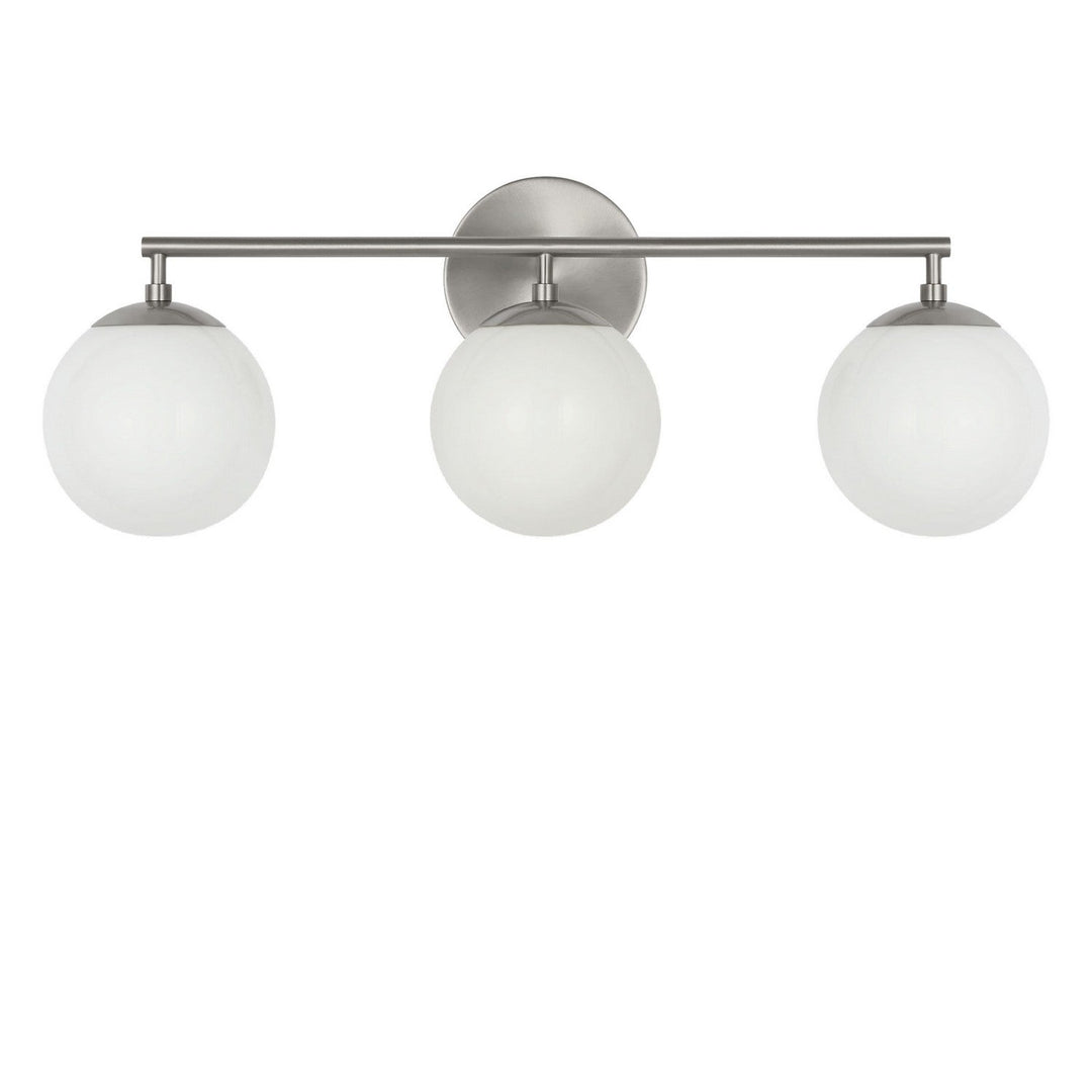 Nube Three Light Vanity in Brushed Nickel Generation Lighting Canada