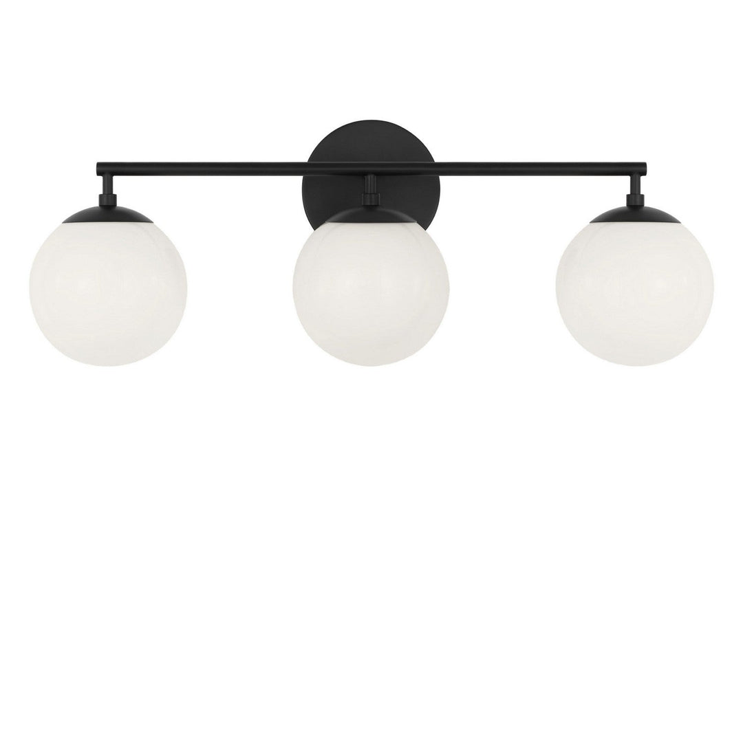 Nube Three Light Vanity in Midnight Black Generation Lighting Canada