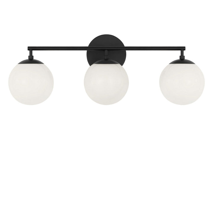 Nube Three Light Vanity in Midnight Black Generation Lighting Canada