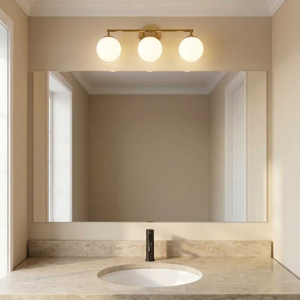 Nube Three Light Vanity in Midnight Black Generation Lighting Canada