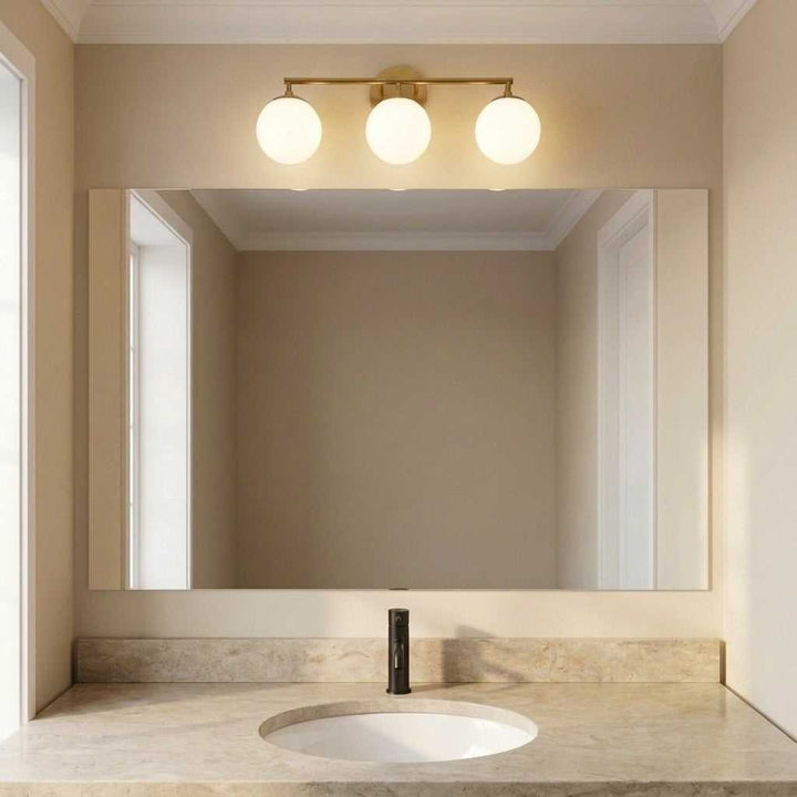 Nube Three Light Vanity in Midnight Black Generation Lighting Canada