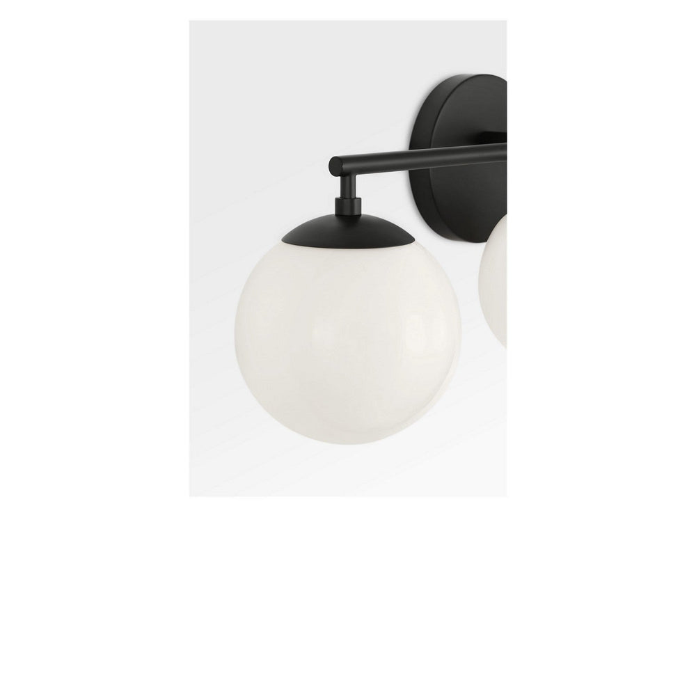 Nube Three Light Vanity in Midnight Black Generation Lighting Canada