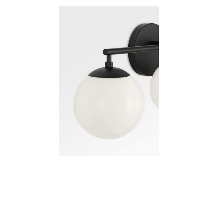 Nube Three Light Vanity in Midnight Black Generation Lighting Canada