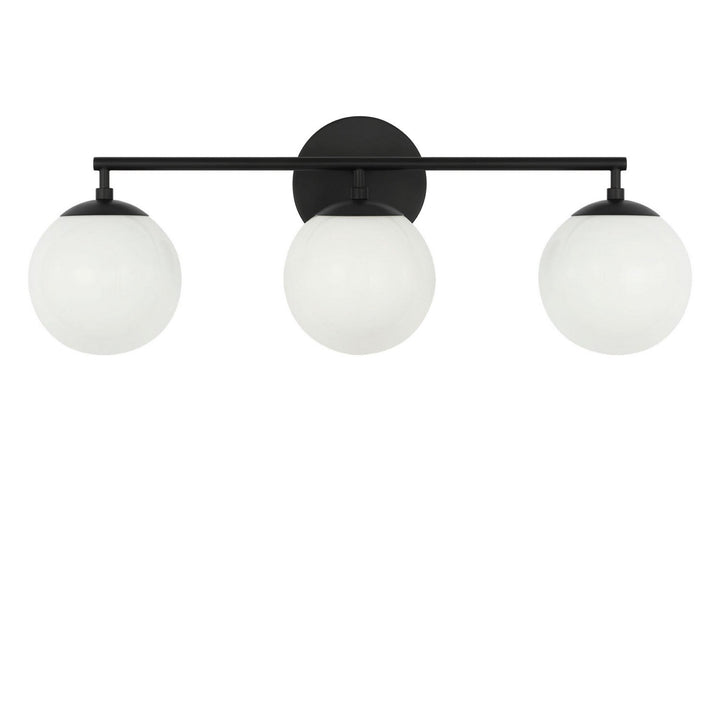 Nube Three Light Vanity in Midnight Black Generation Lighting Canada