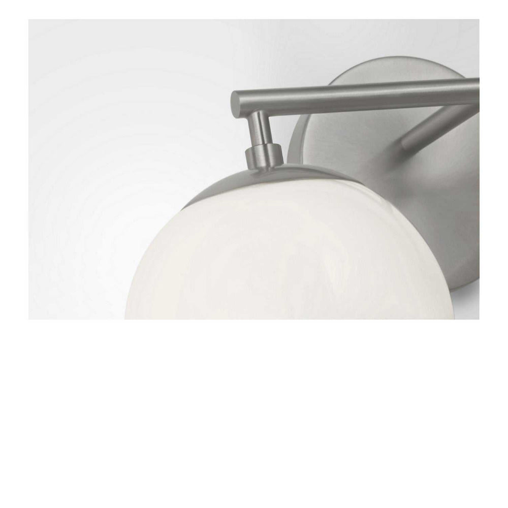 Nube Two Light Vanity in Brushed Nickel Generation Lighting Canada