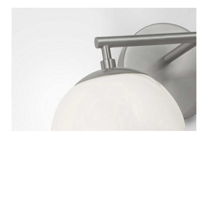 Nube Two Light Vanity in Brushed Nickel Generation Lighting Canada