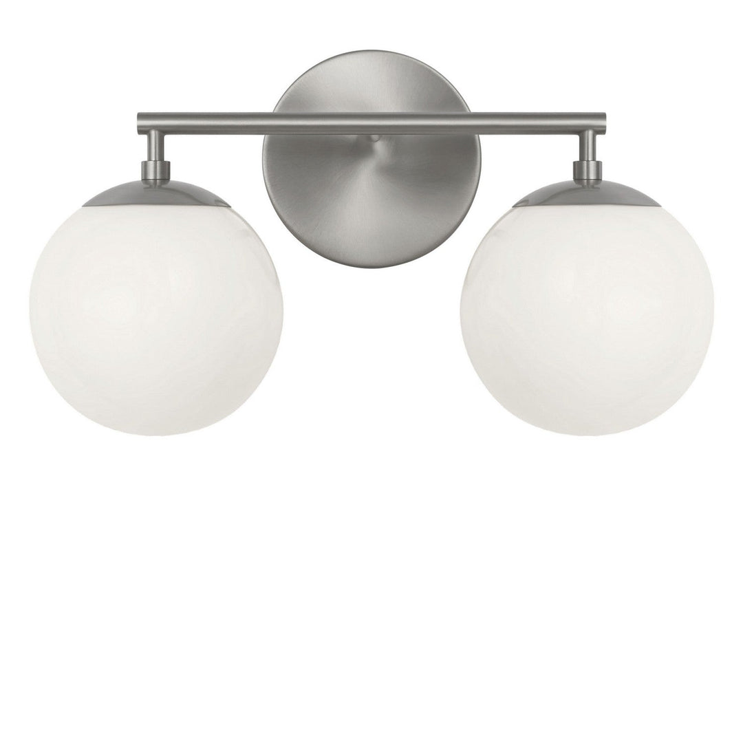 Nube Two Light Vanity in Brushed Nickel Generation Lighting Canada
