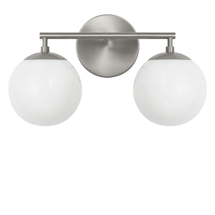 Nube Two Light Vanity in Brushed Nickel Generation Lighting Canada