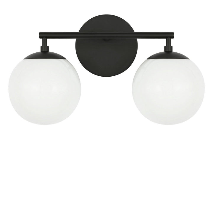 Nube Two Light Vanity in Midnight Black Generation Lighting Canada
