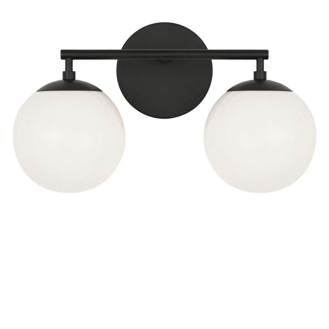Nube Two Light Vanity in Midnight Black Generation Lighting Canada