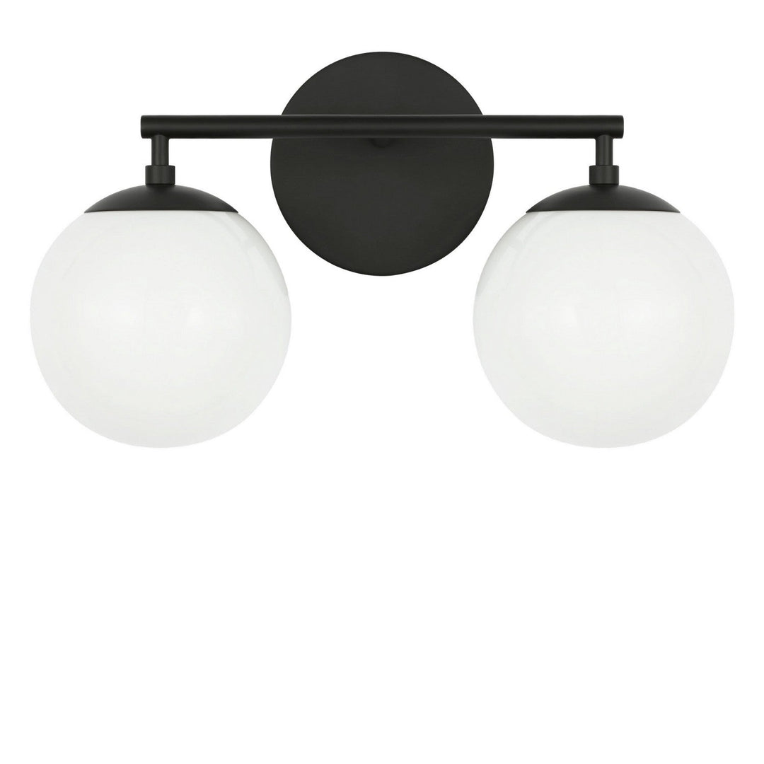 Nube Two Light Vanity in Midnight Black Generation Lighting Canada