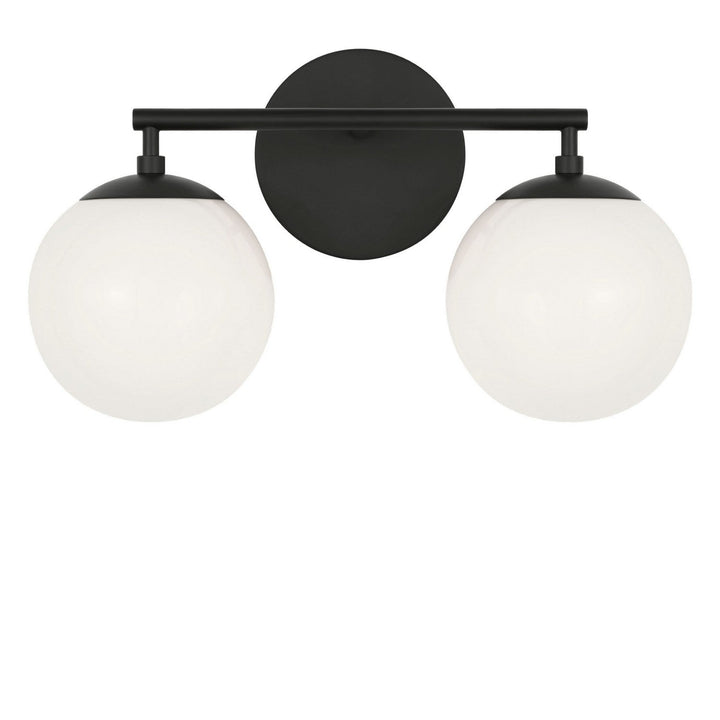Nube Two Light Vanity in Midnight Black Generation Lighting Canada