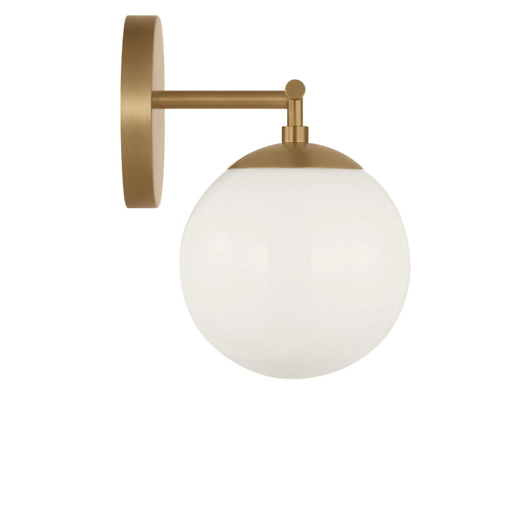 Nube Two Light Vanity in Satin Brass Generation Lighting Canada