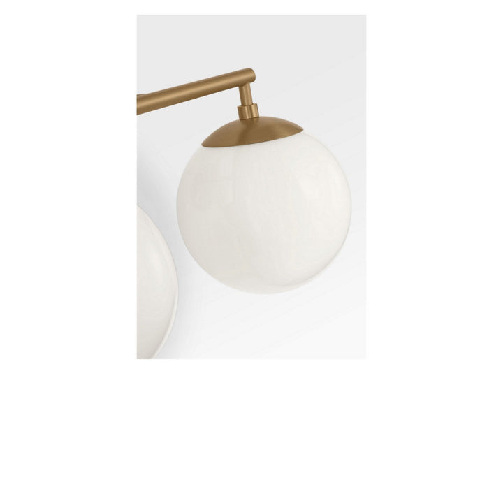 Nube Two Light Vanity in Satin Brass Generation Lighting Canada
