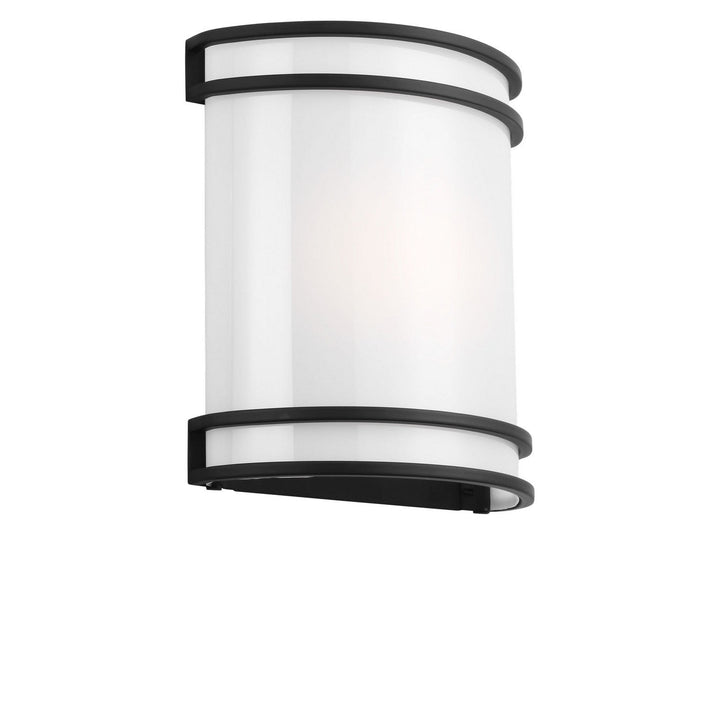 Ravel LED Outdoor Wall Lantern in Midnight Black Generation Lighting Canada