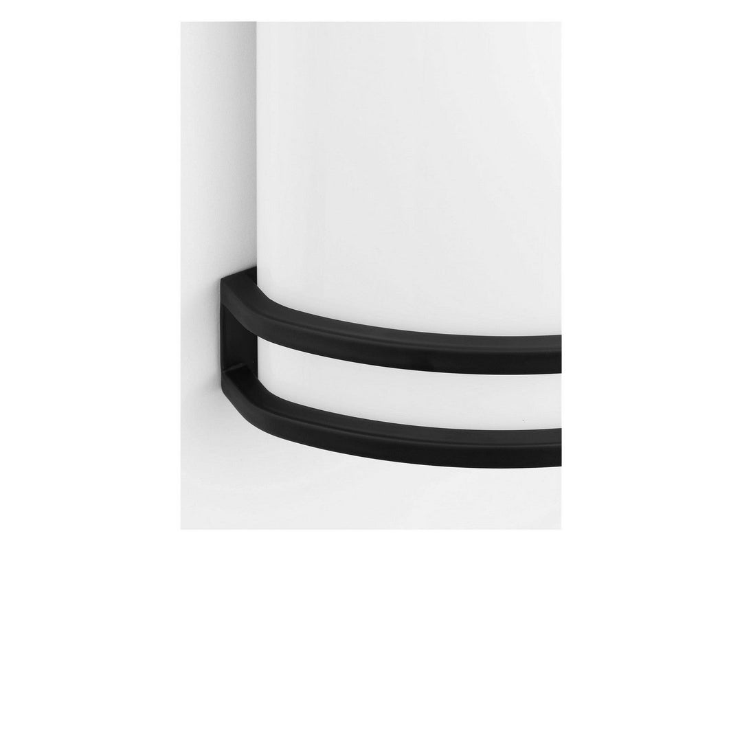 Ravel LED Outdoor Wall Lantern in Midnight Black Generation Lighting Canada